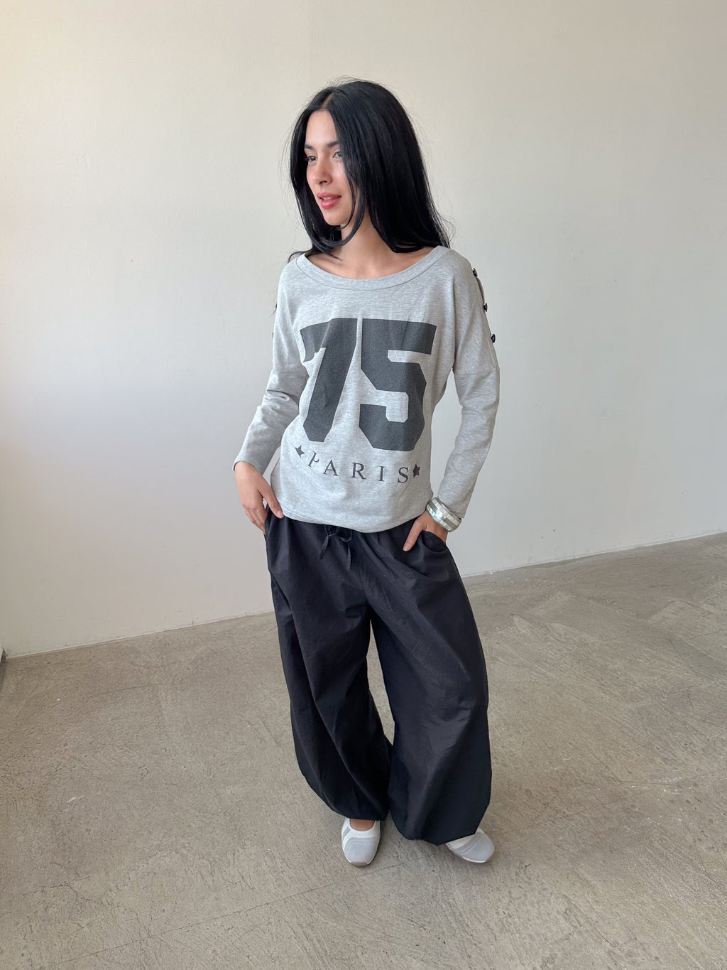 75 slouch top / size s