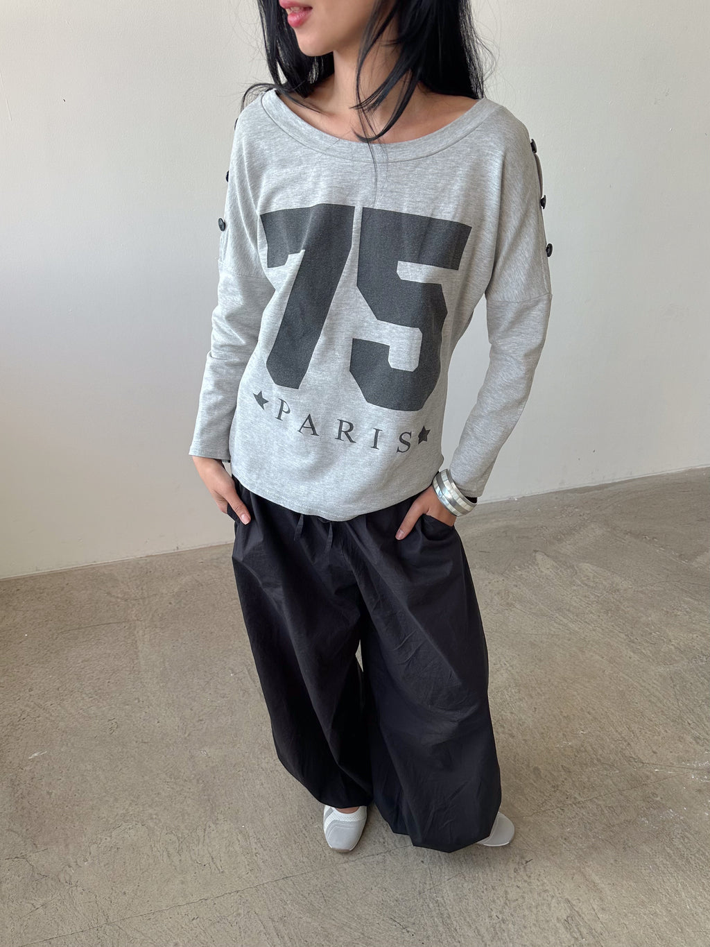 75 slouch top / size s