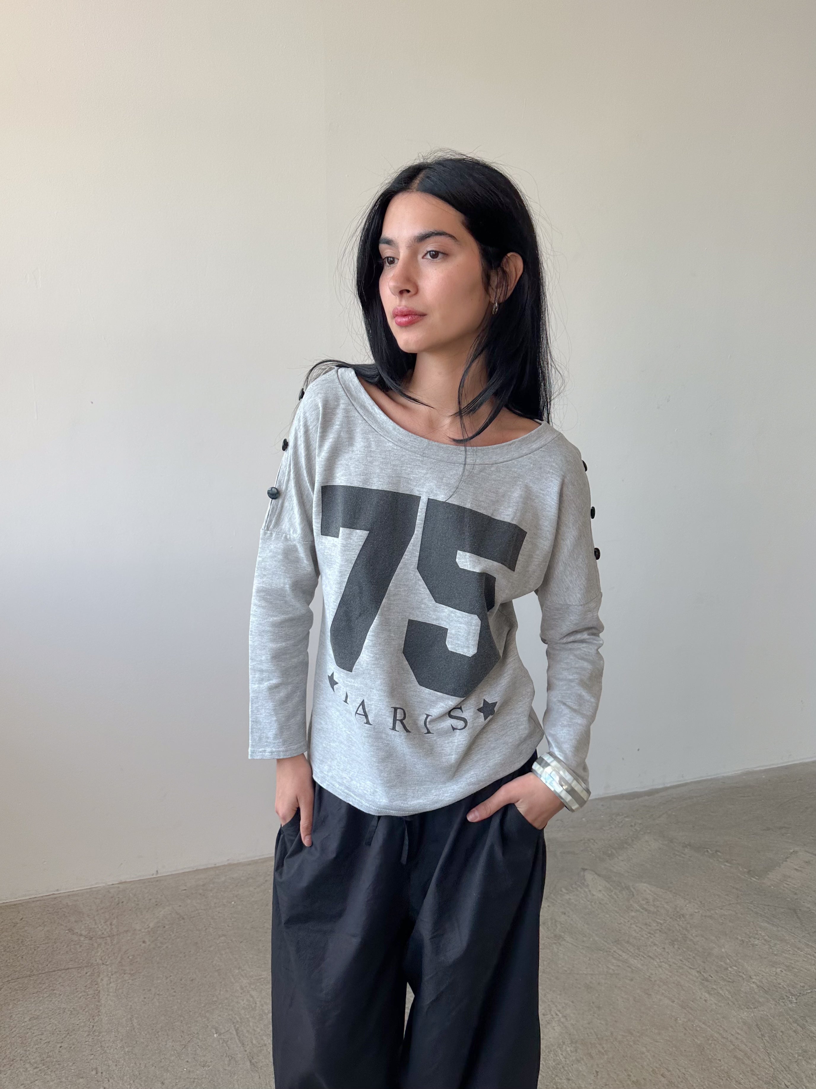 75 slouch top / size s