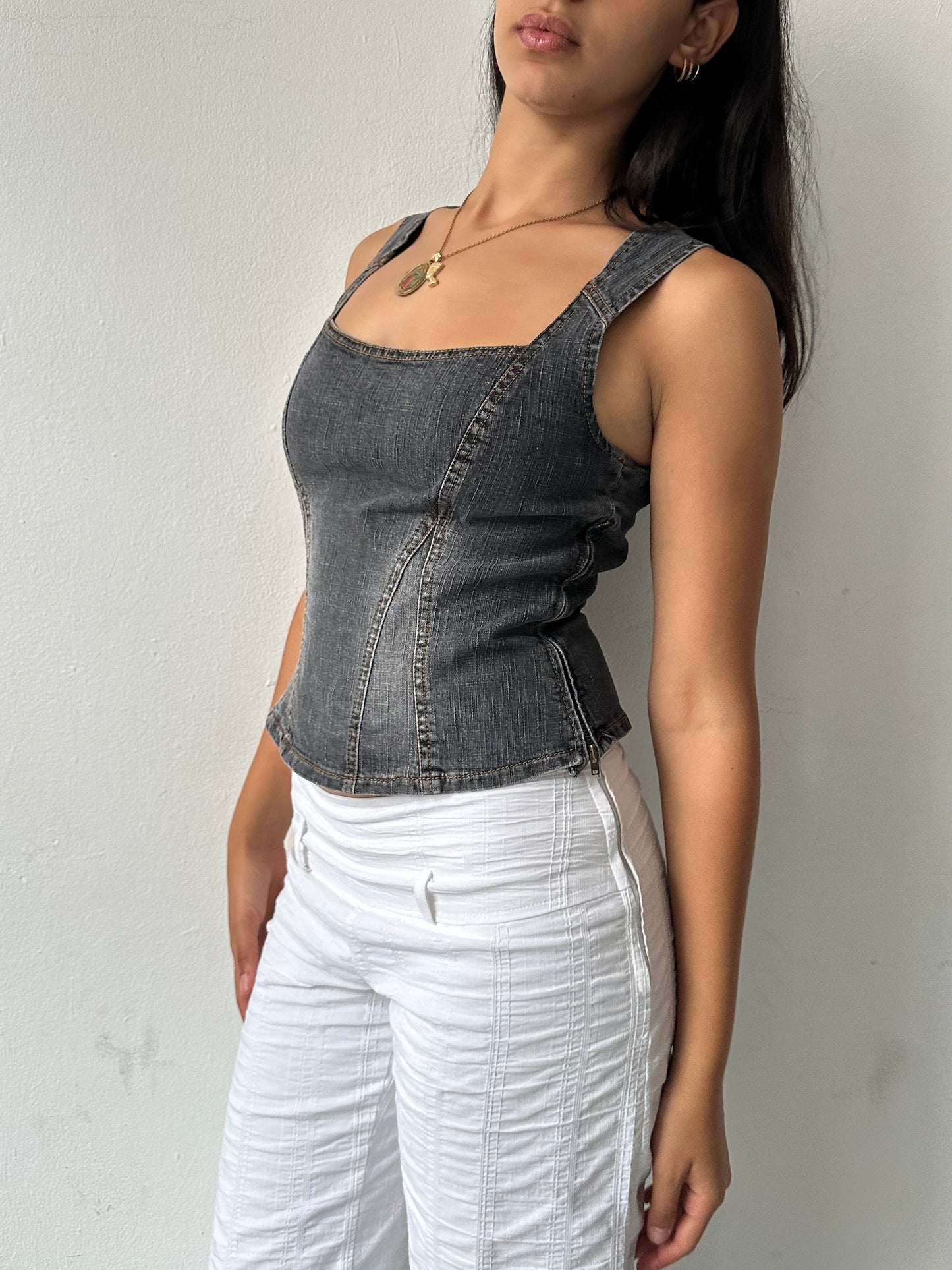 90's Denim Bustier ∙ SIZE S/M