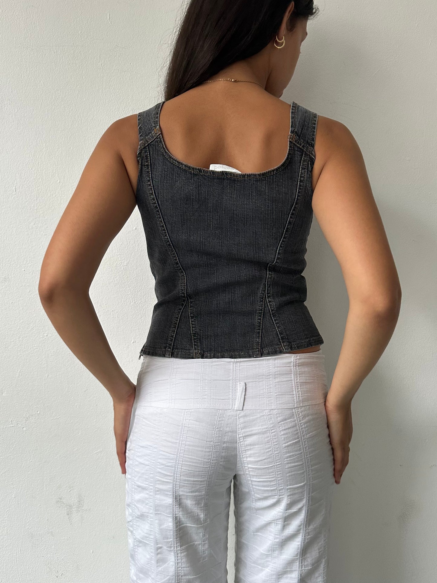 90's Denim Bustier ∙ SIZE S/M