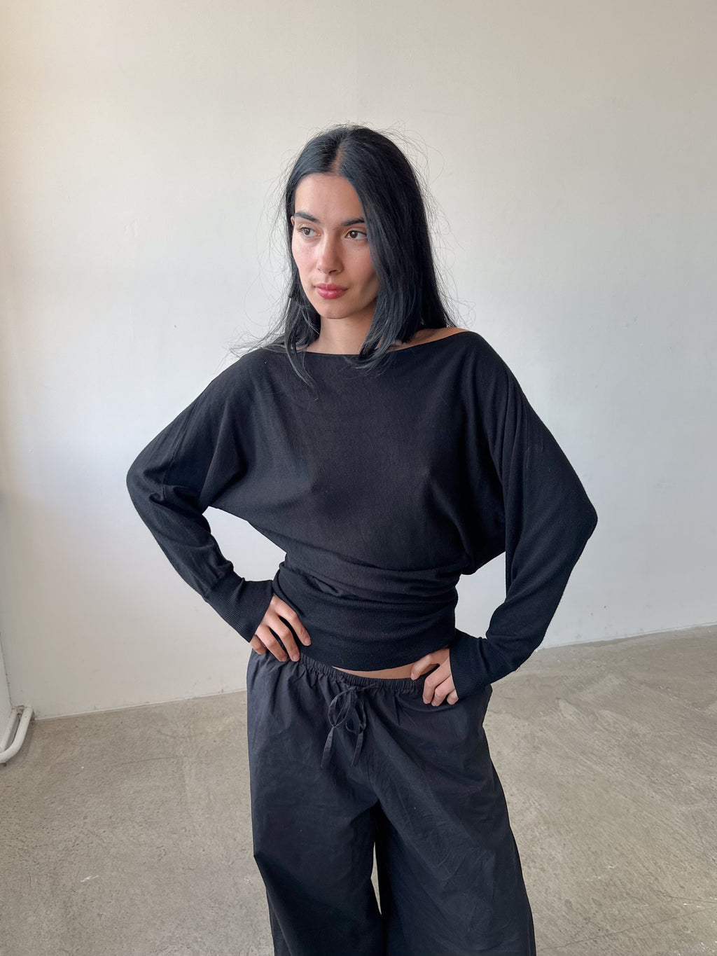 slouch batwing jumper / size s