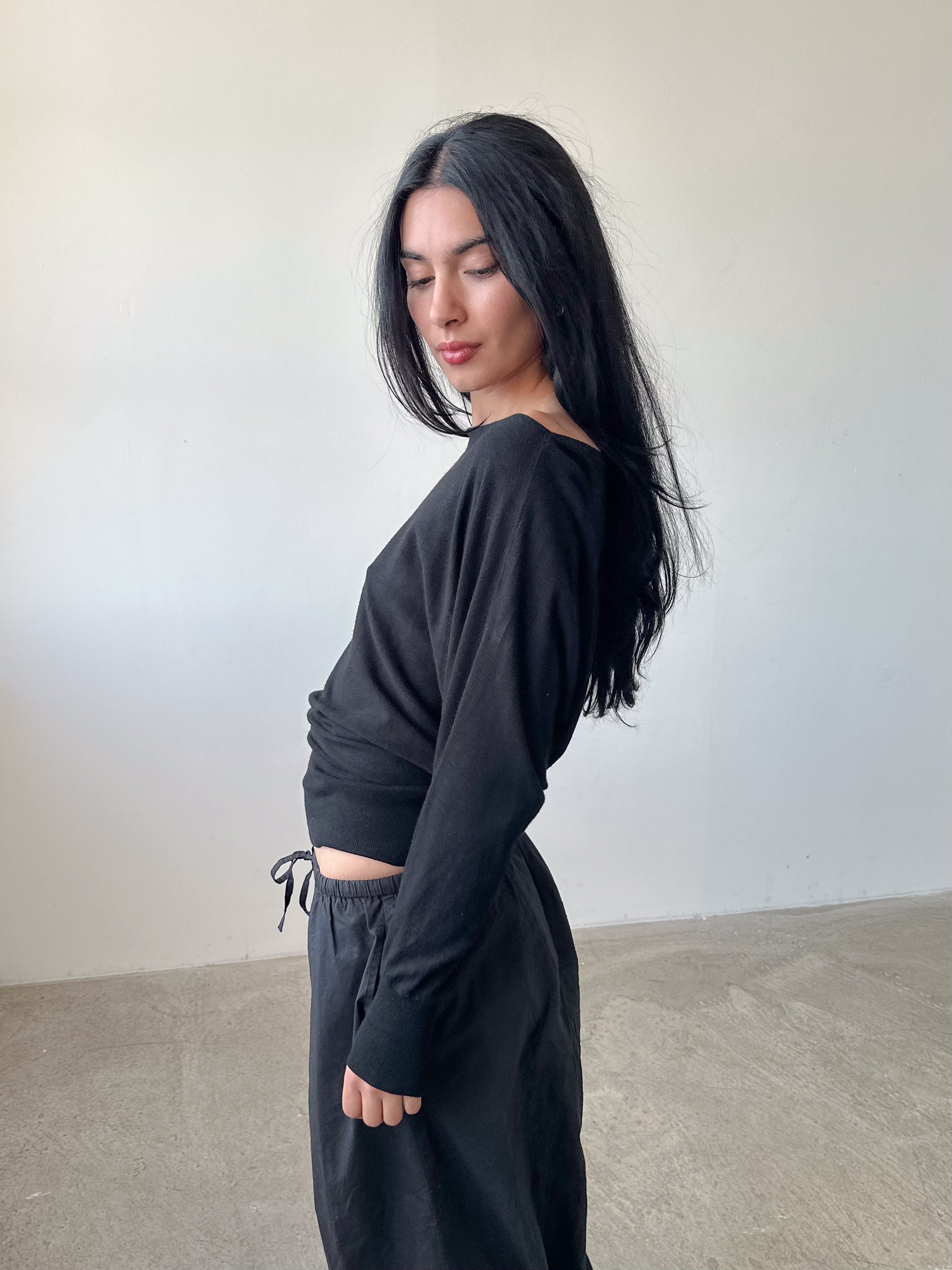 slouch batwing jumper / size s