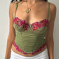 90's Ruched Corset ∙ SIZE XS