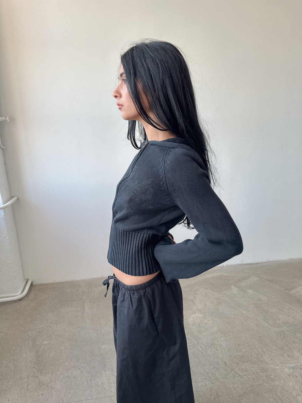 dkny knitted hoodie / size s