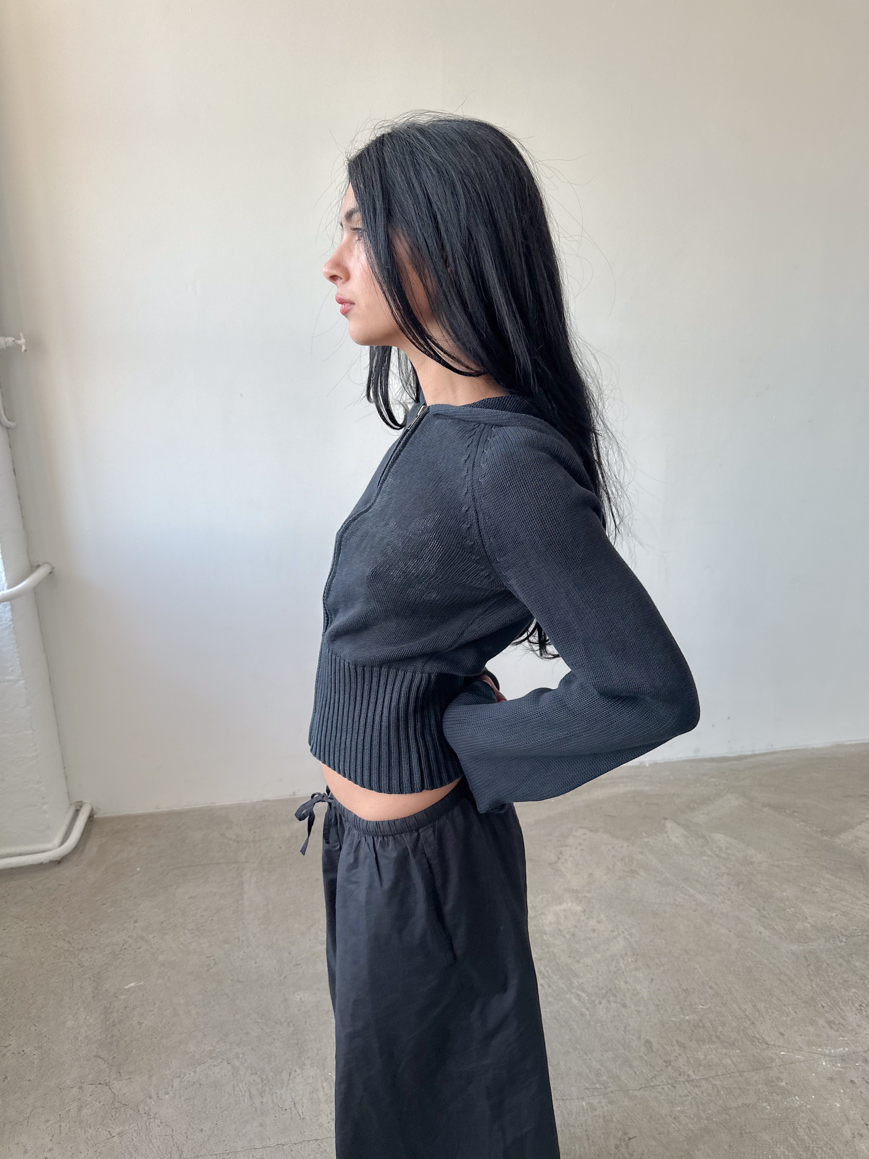 dkny knitted hoodie / size s