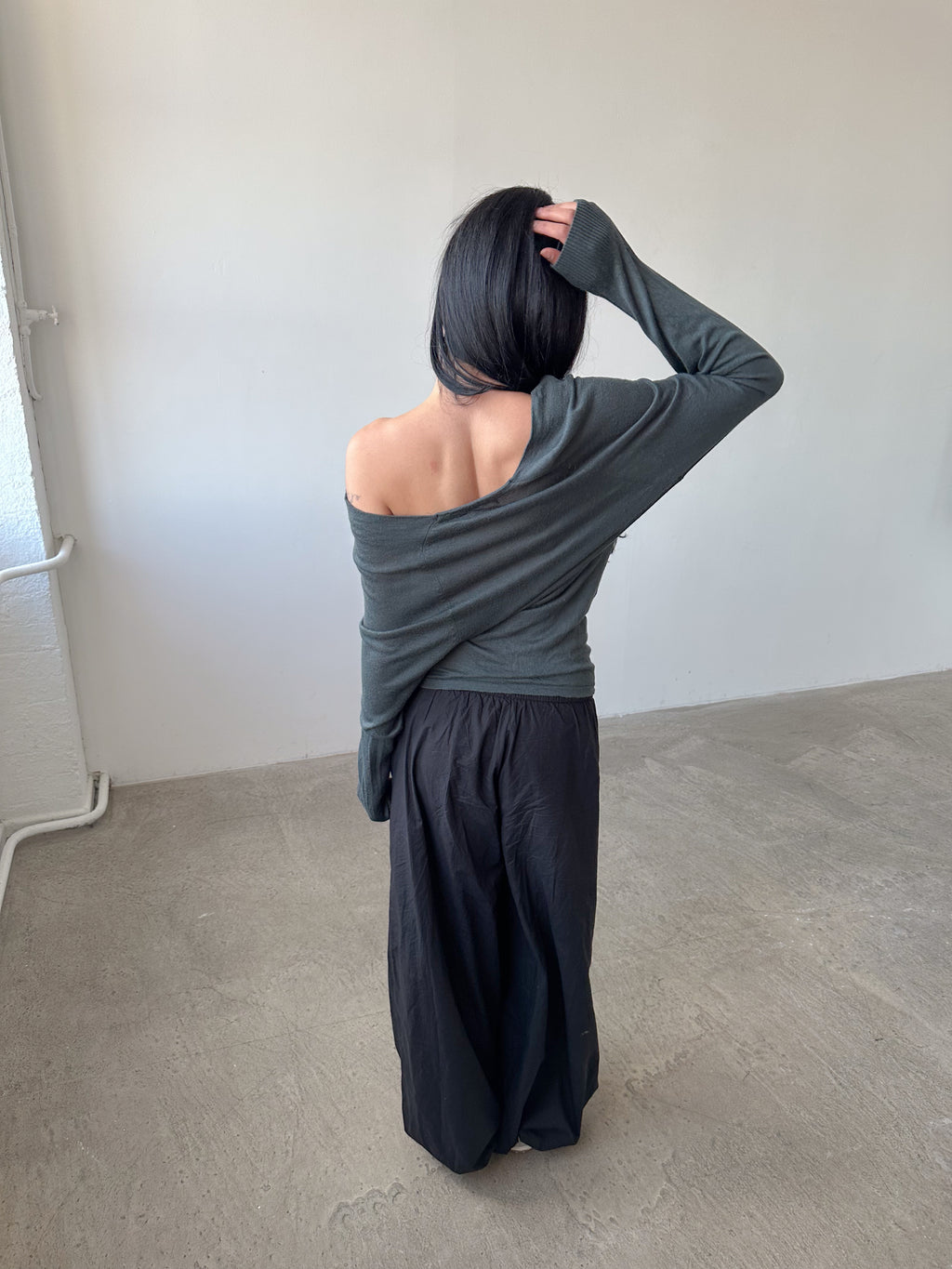 slouchy batwing jumper / size s