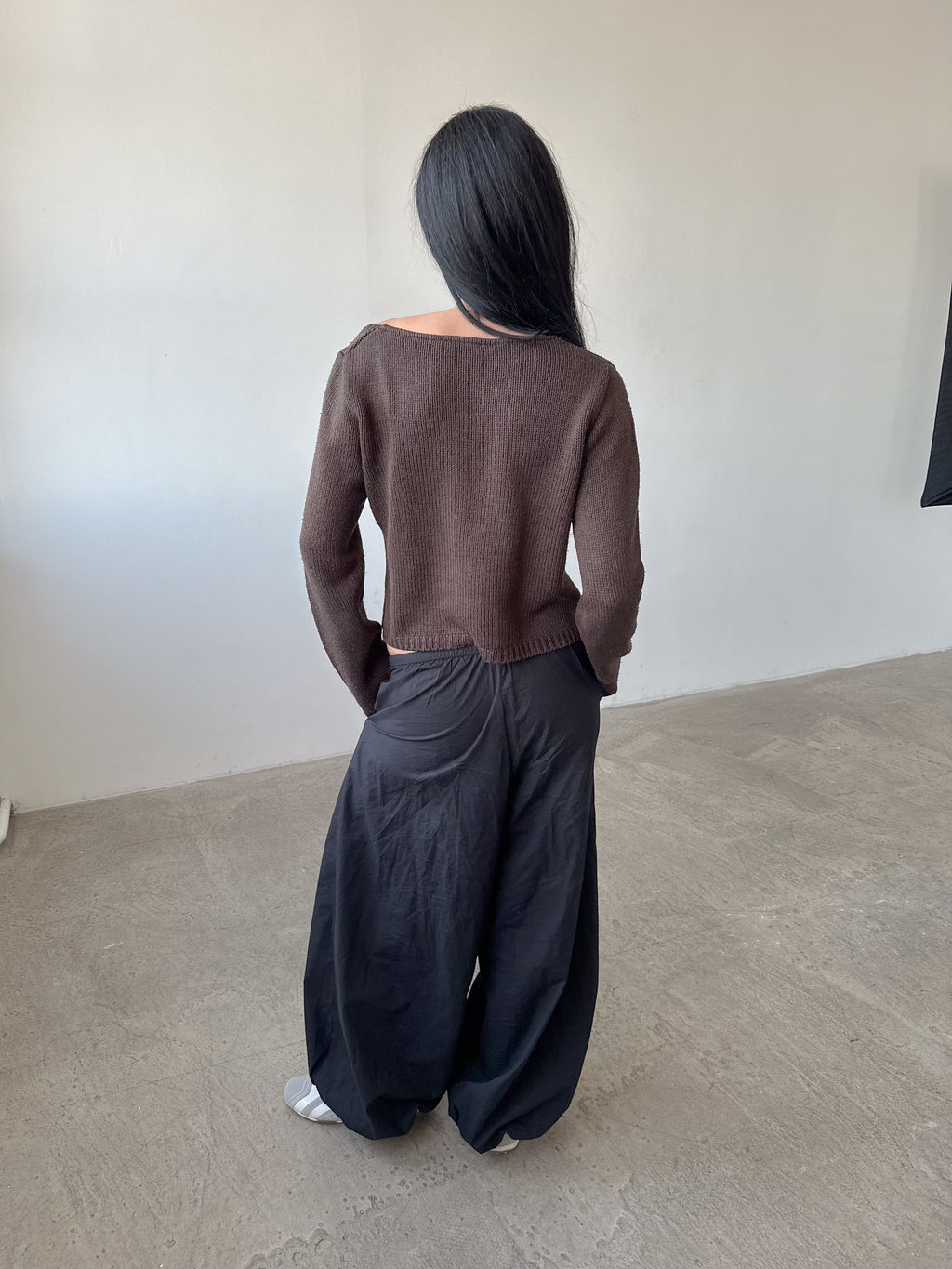 asymmetric knit jumper / size s