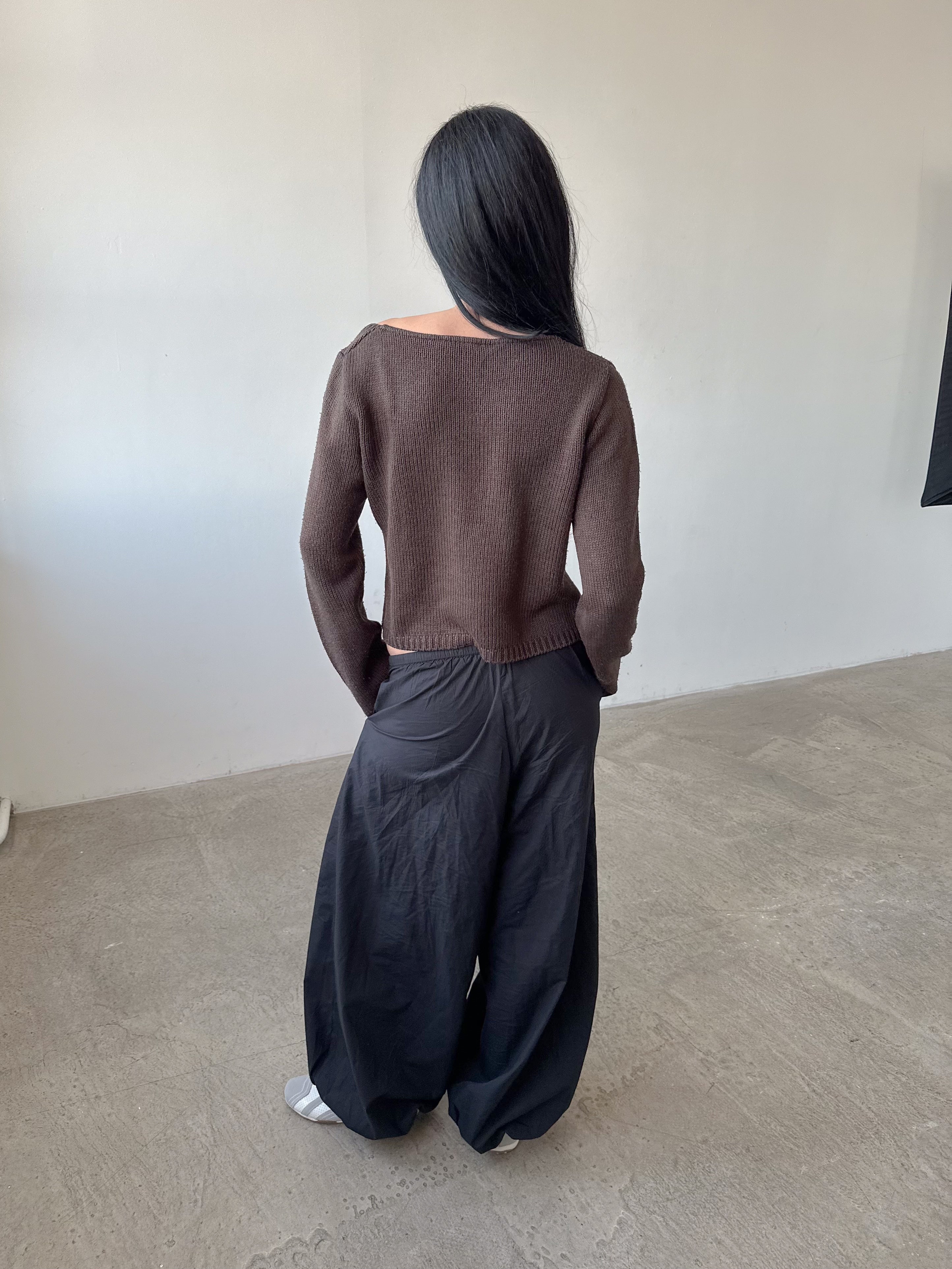 asymmetric knit jumper / size s