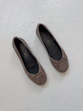 studded ballet flats / uk size 5