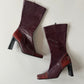 SQUARE TOE HEELED BOOTS ◦ UK SIZE 5