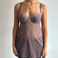 brown + pink babydoll dress ⋆ size s