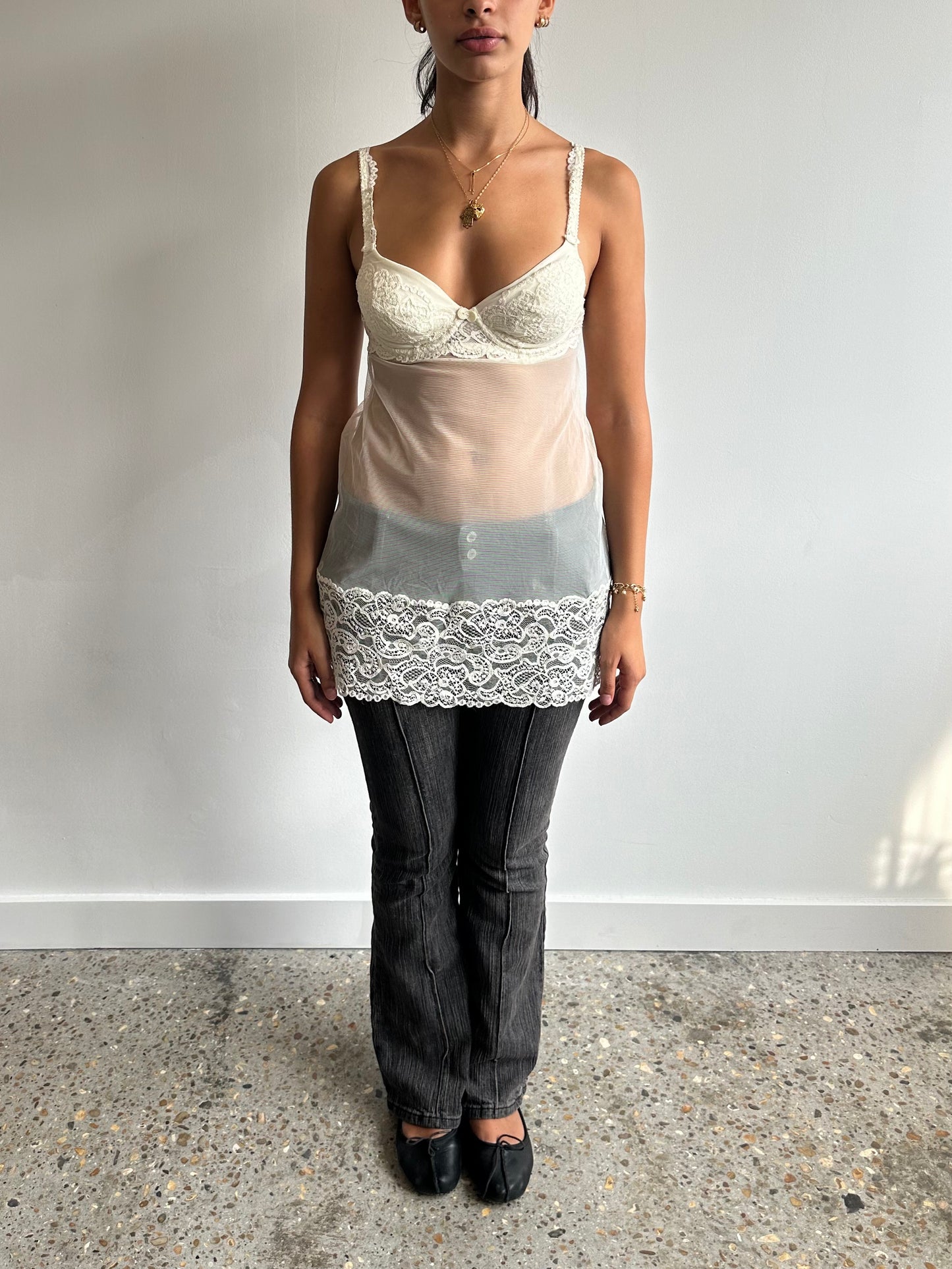 lace + mesh lingerie top ⋆ size xs/s