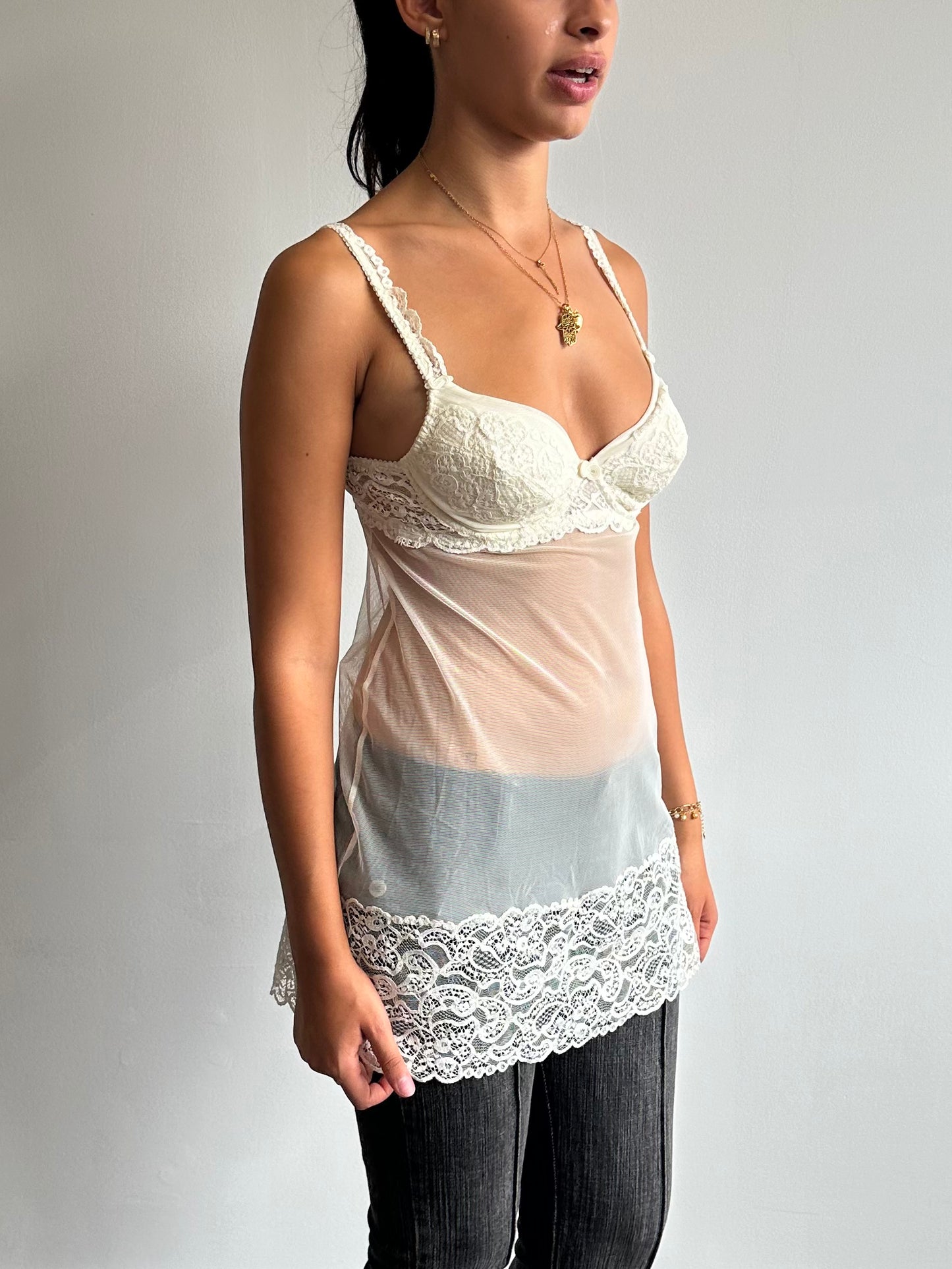 lace + mesh lingerie top ⋆ size xs/s
