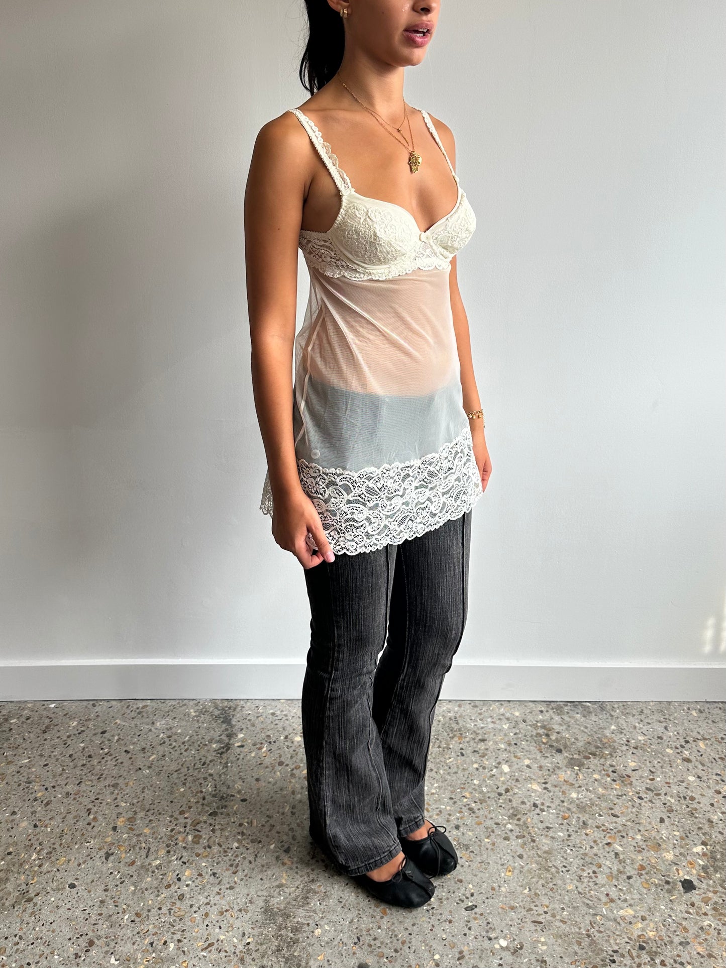 lace + mesh lingerie top ⋆ size xs/s