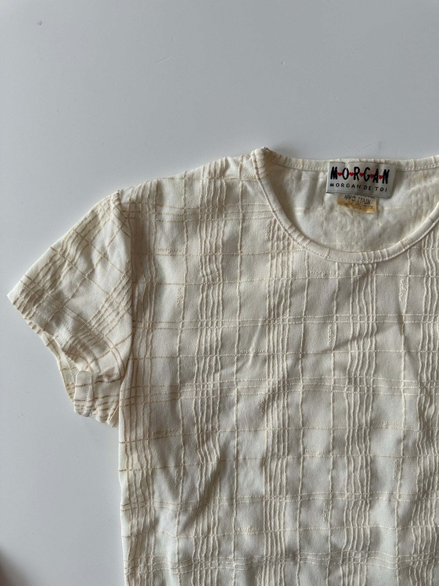 MORGAN MESH BABY TEE ◦ SIZE S