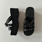 PLATFORM STUDDED SANDALS ◦ UK SIZE 4.5