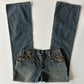 D&G CAMO BOOTCUT JEANS ◦ SIZE XS/S