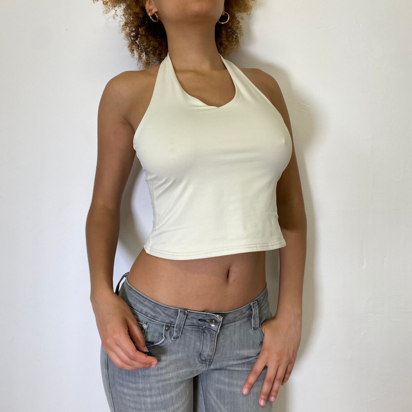 90's Slinky Halter Top - Size S