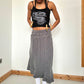 90's Grey Midi Skirt - Size L