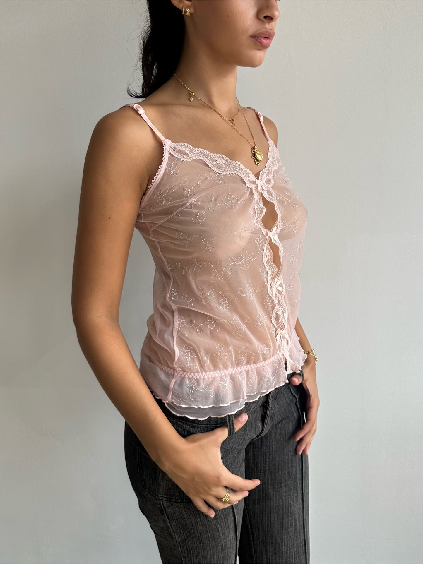 sheer cami top ⋆ size s