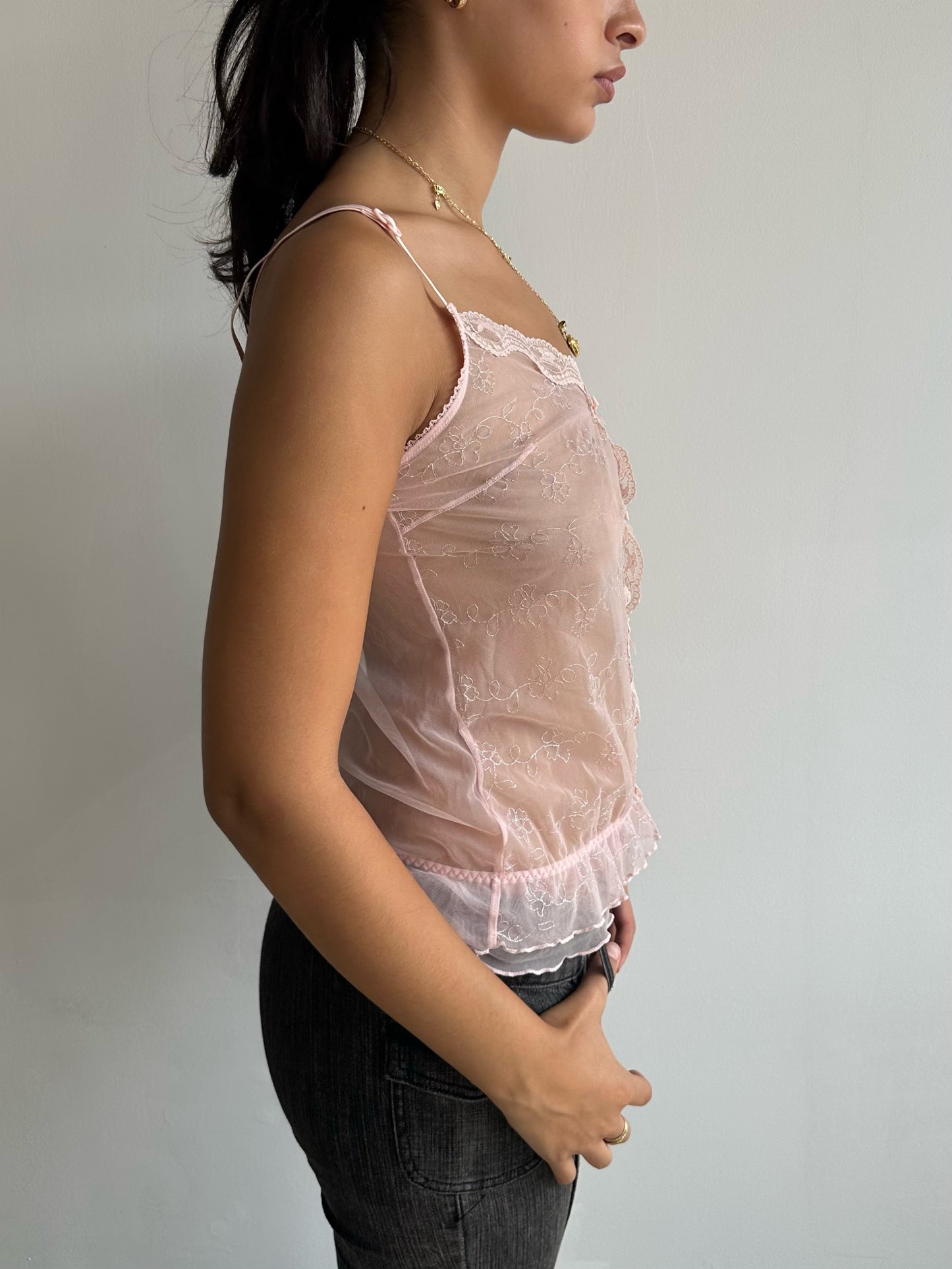 sheer cami top ⋆ size s