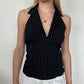 Pinstripe Halter ⋆ Size M/L