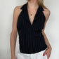 Pinstripe Halter ⋆ Size M/L