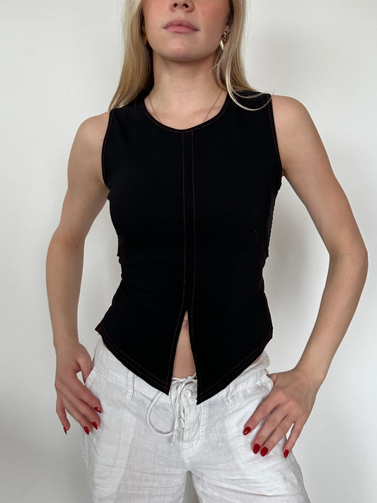 Backless Tank with Contrast Stitch ⋆ Size XS/S