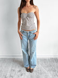 polka dot tube top / size s