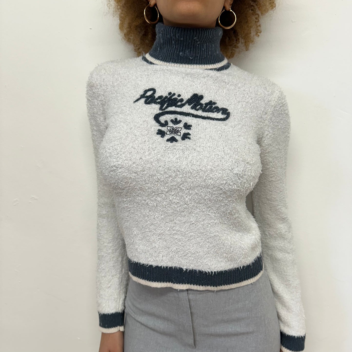 90'S ROLL NECK JUMPER - SIZE XS