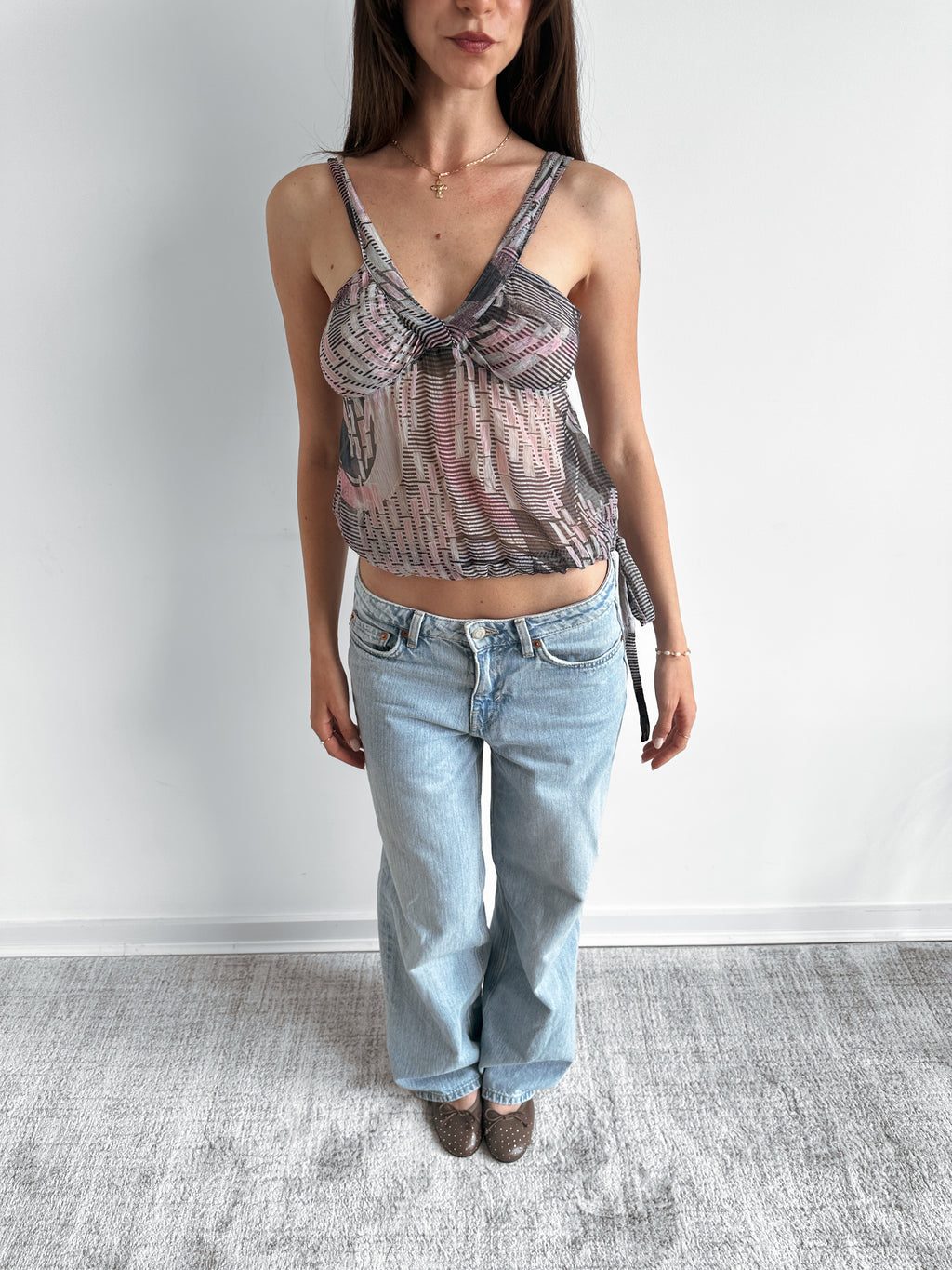ARMANI JEANS top / size xs-s