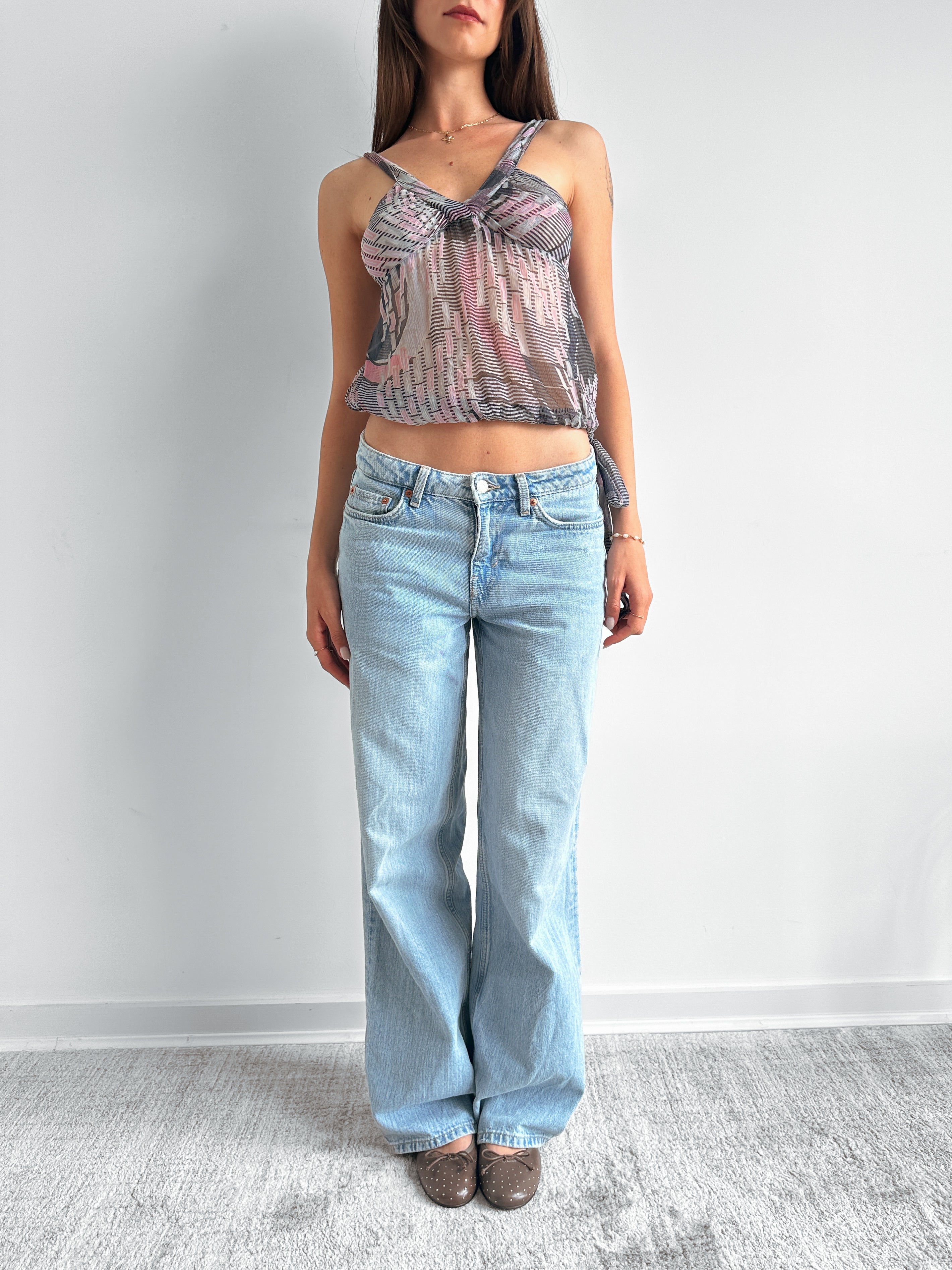 ARMANI JEANS top / size xs-s