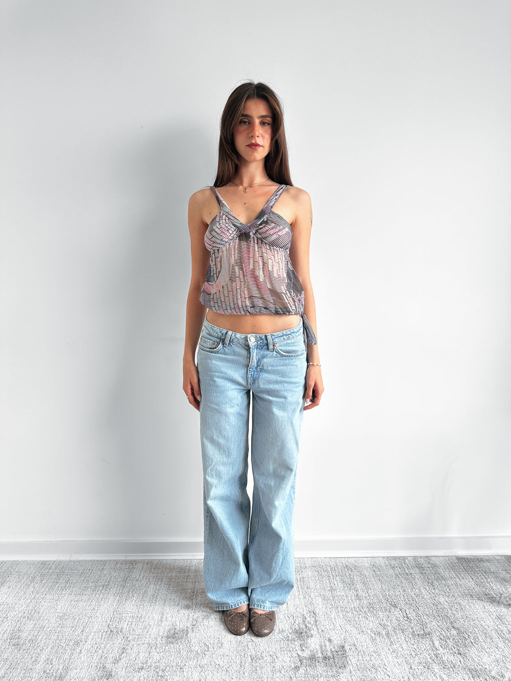 ARMANI JEANS top / size xs-s