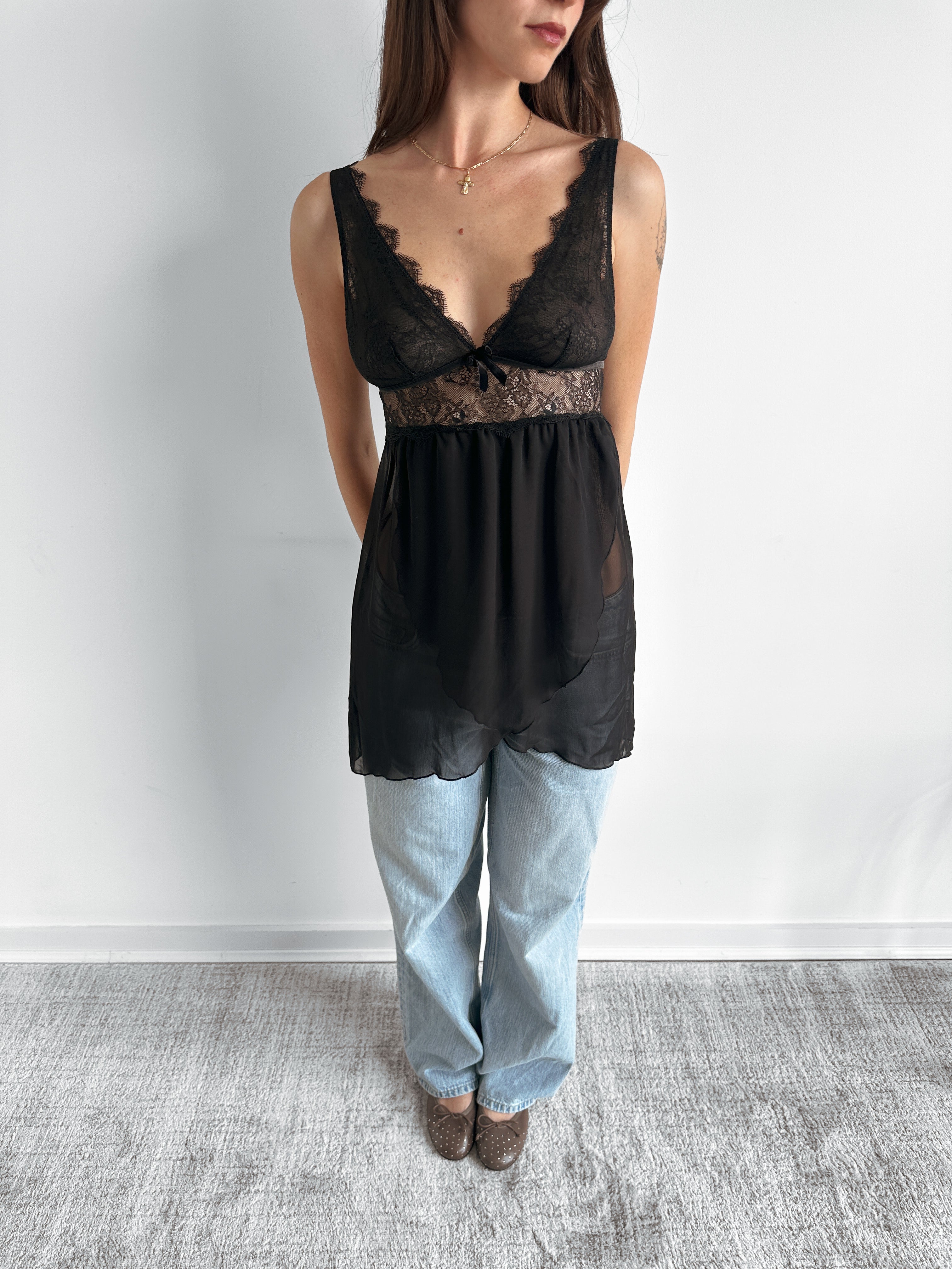 babydoll corset top / size s