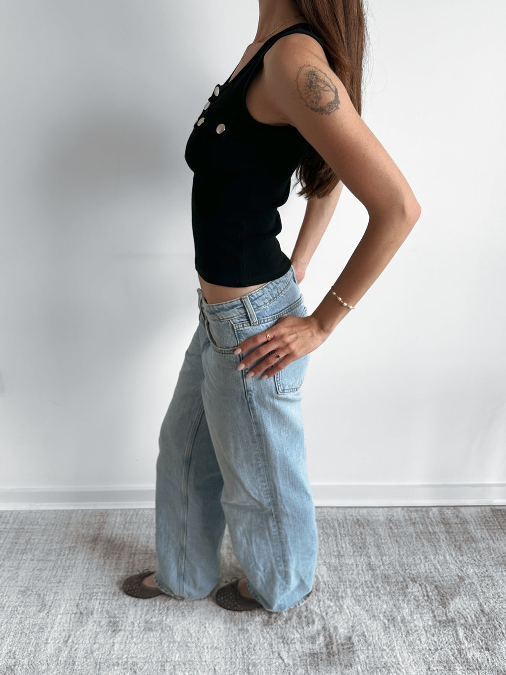 studded tank top / size s