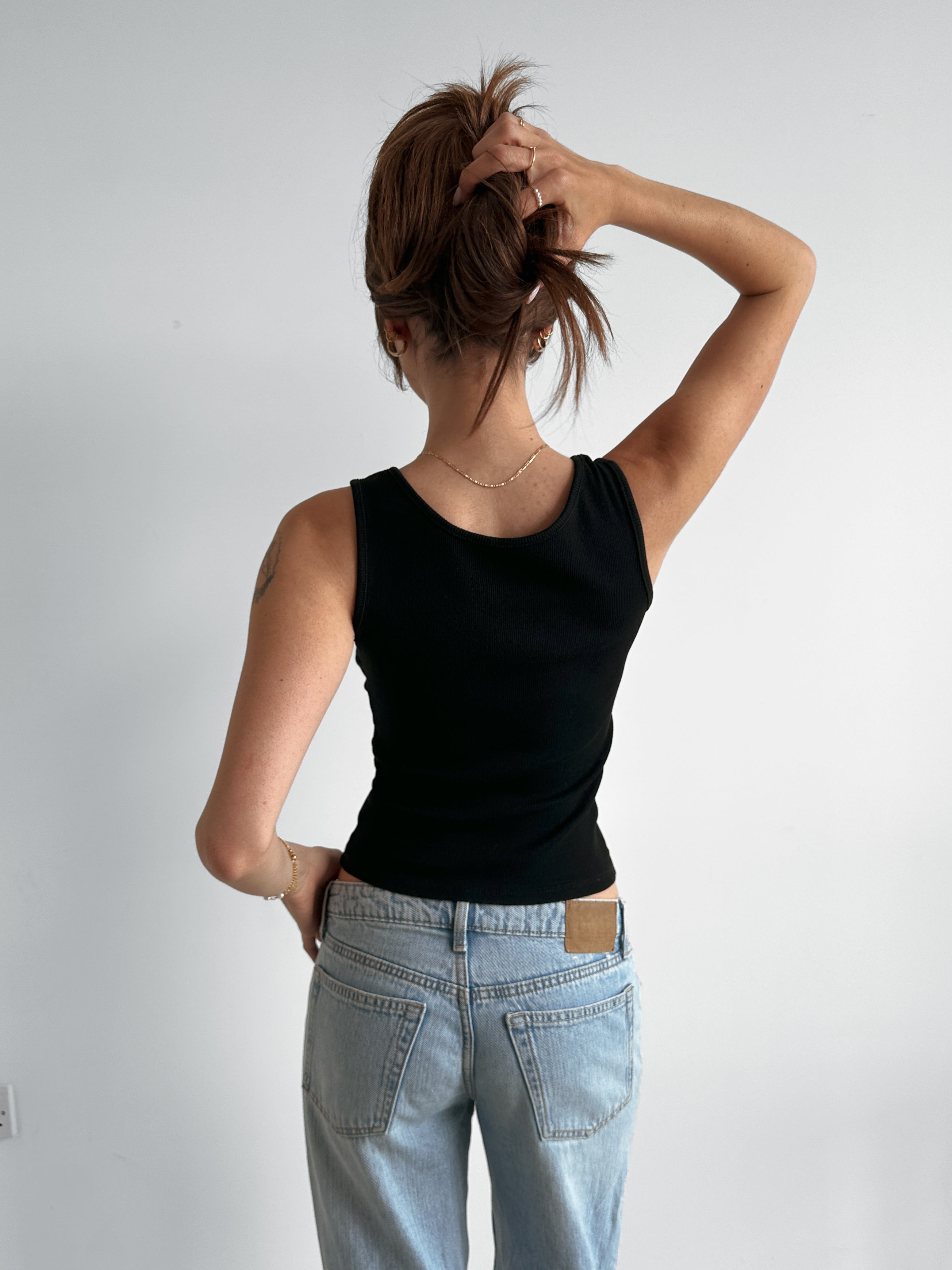 studded tank top / size s
