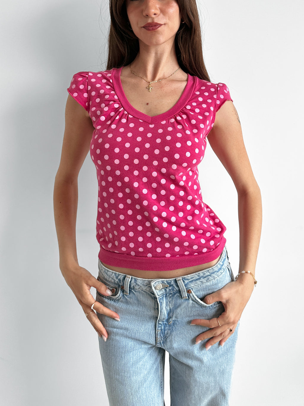polka dot tee / size s