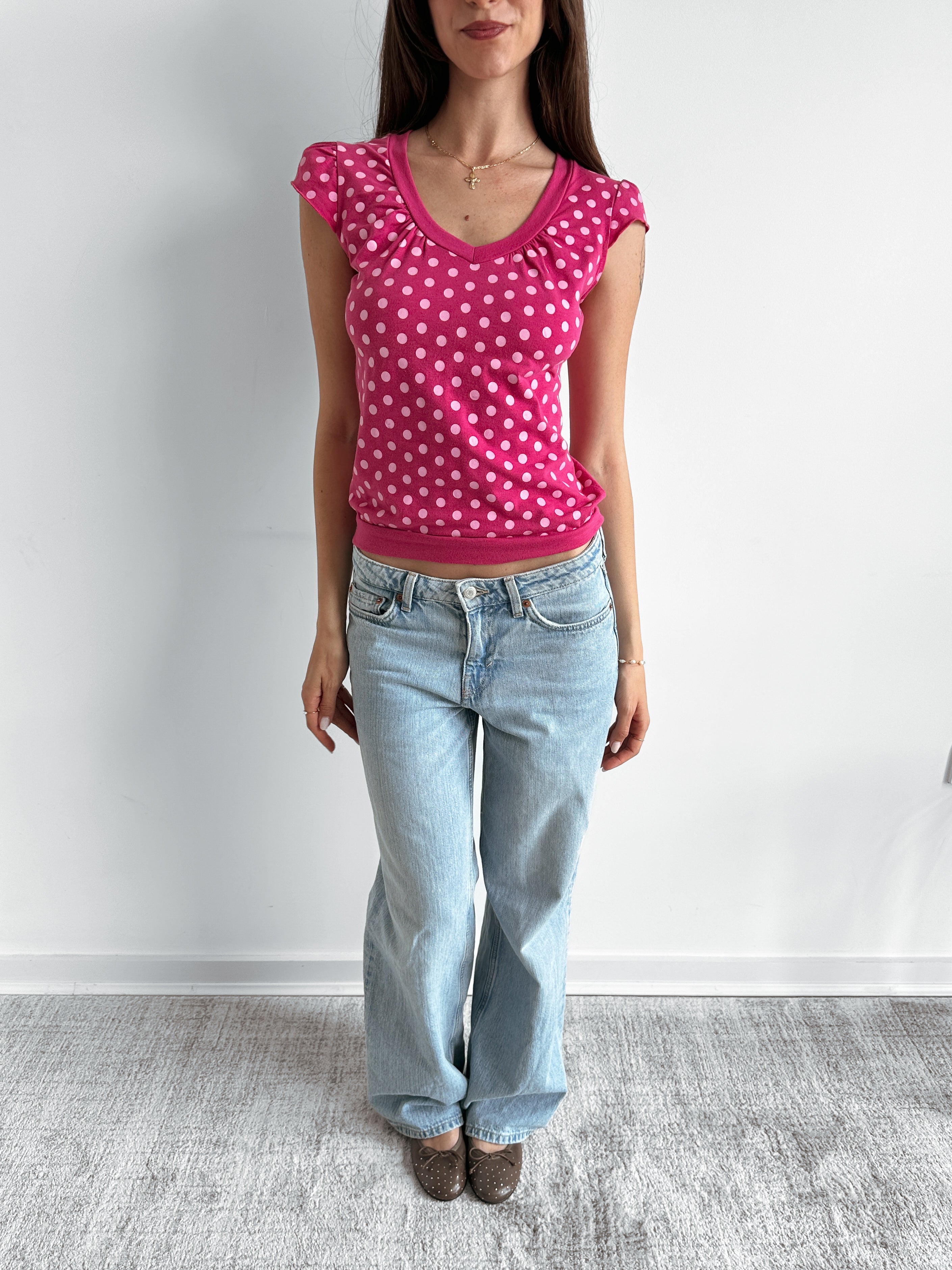 polka dot tee / size s