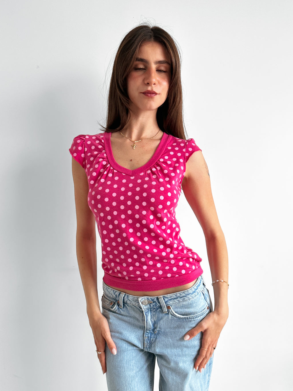 polka dot tee / size s