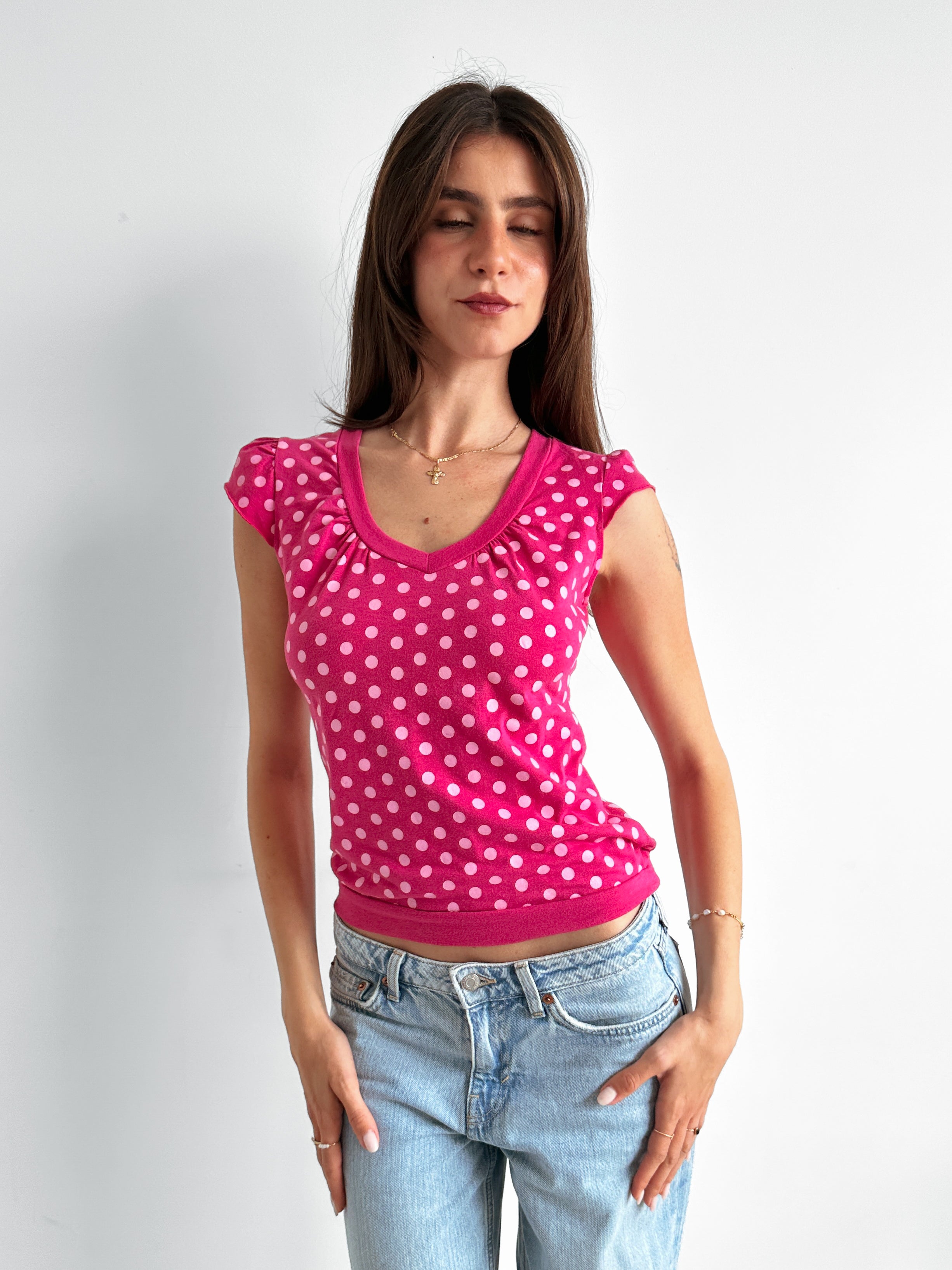 polka dot tee / size s