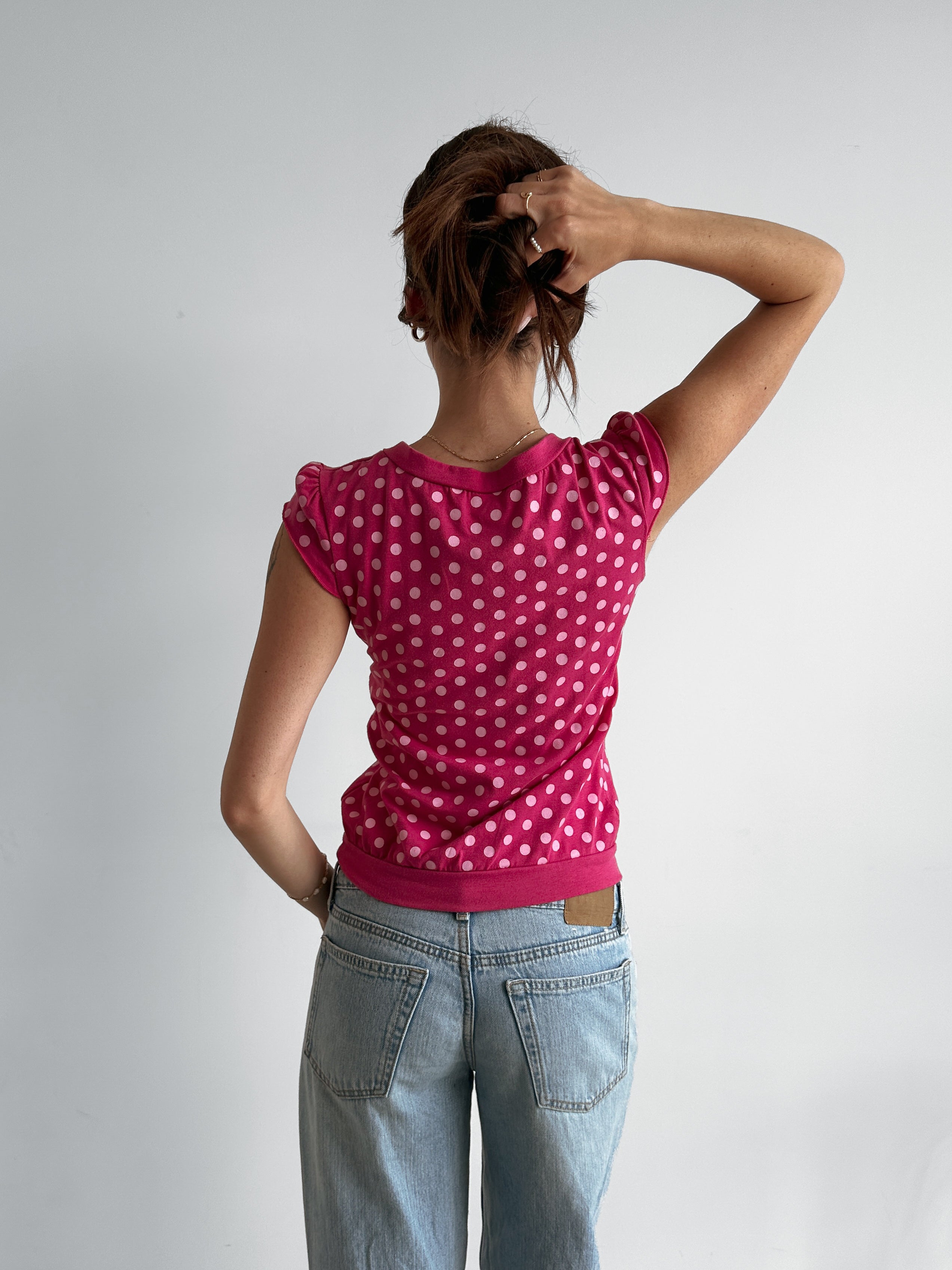 polka dot tee / size s