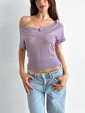 slouch stripe top / size s