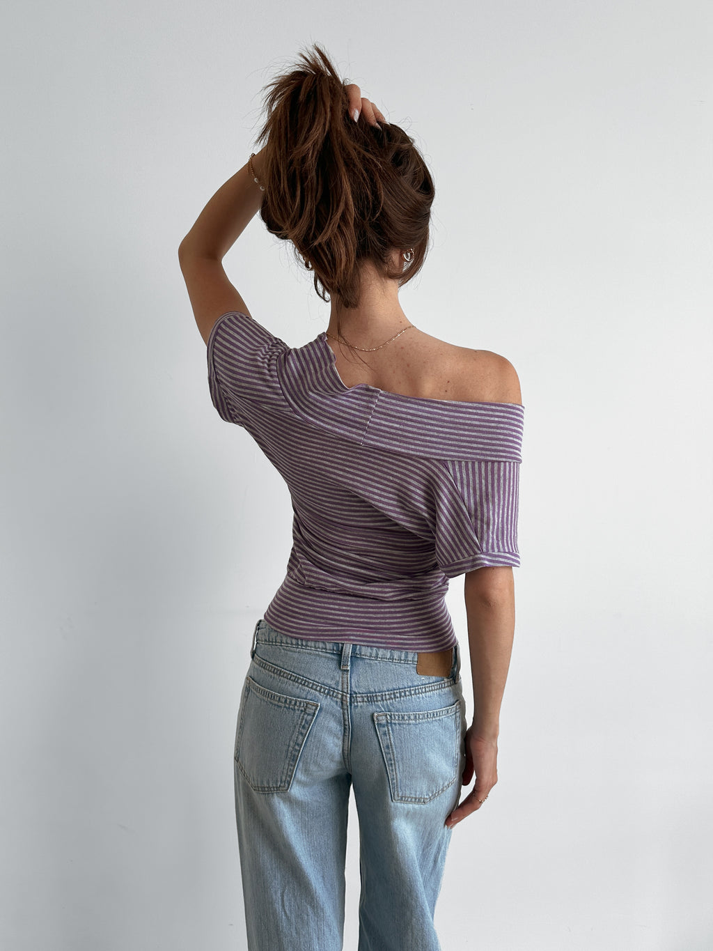 slouch stripe top / size s