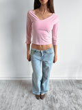 3/4 sleeve top / size s