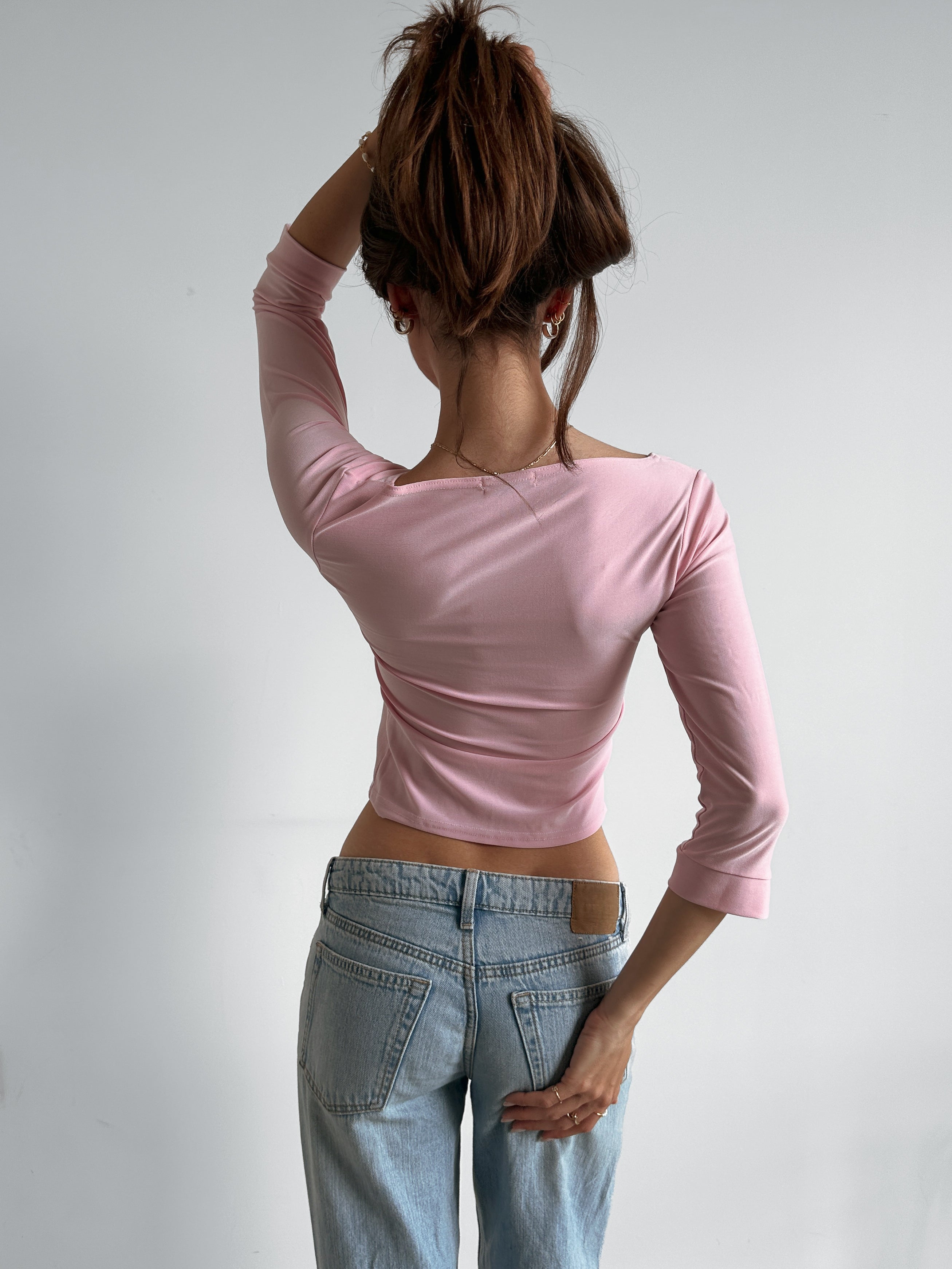3/4 sleeve top / size s