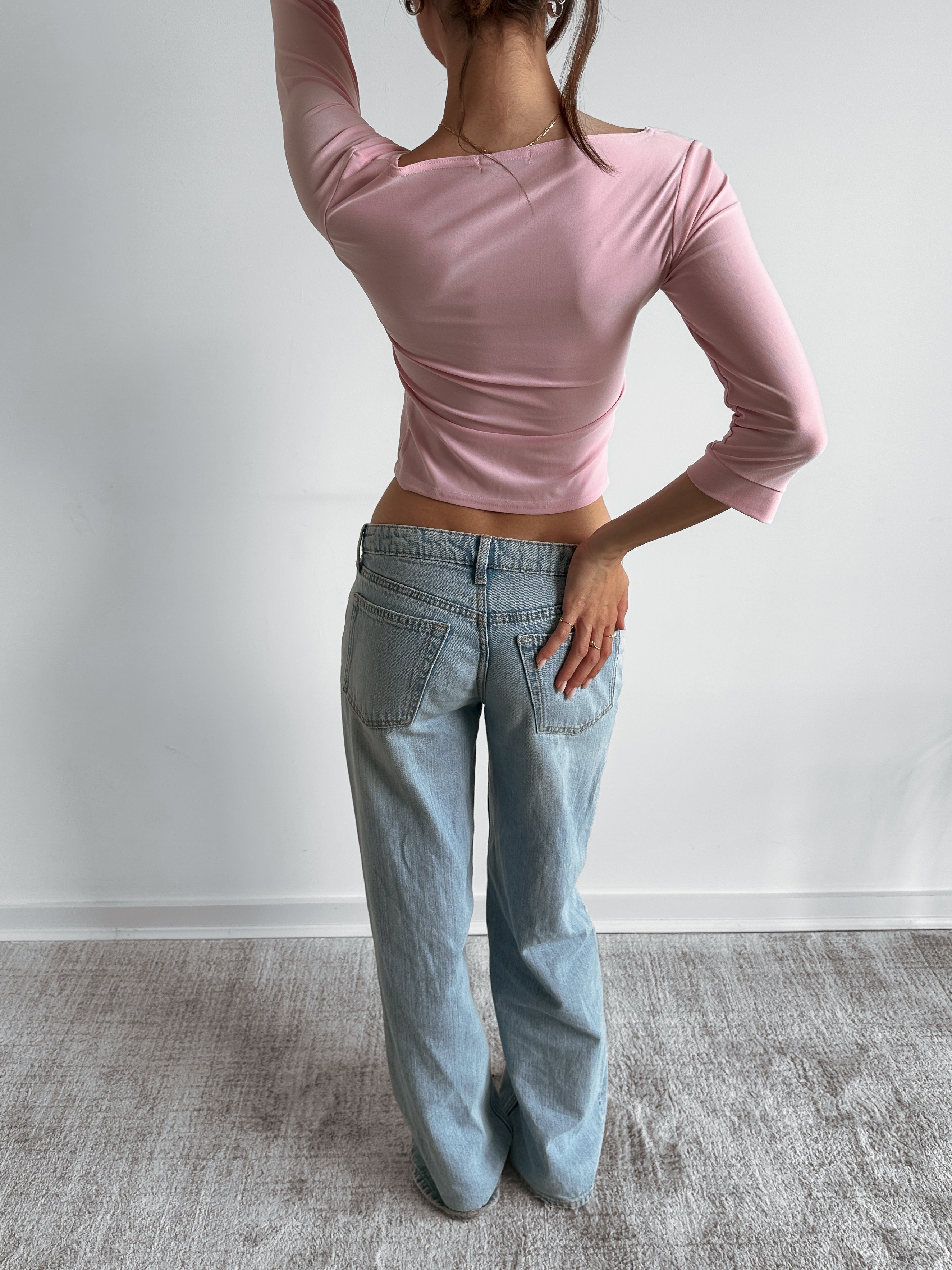 3/4 sleeve top / size s