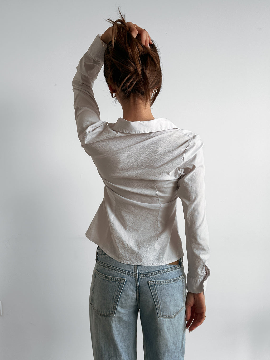gathered shirt / size s
