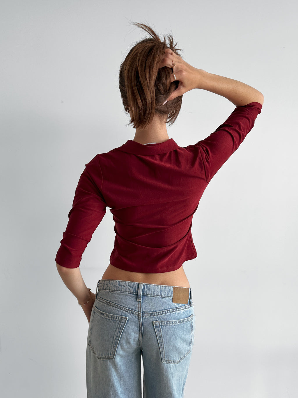3/4 sleeve shirt / size s
