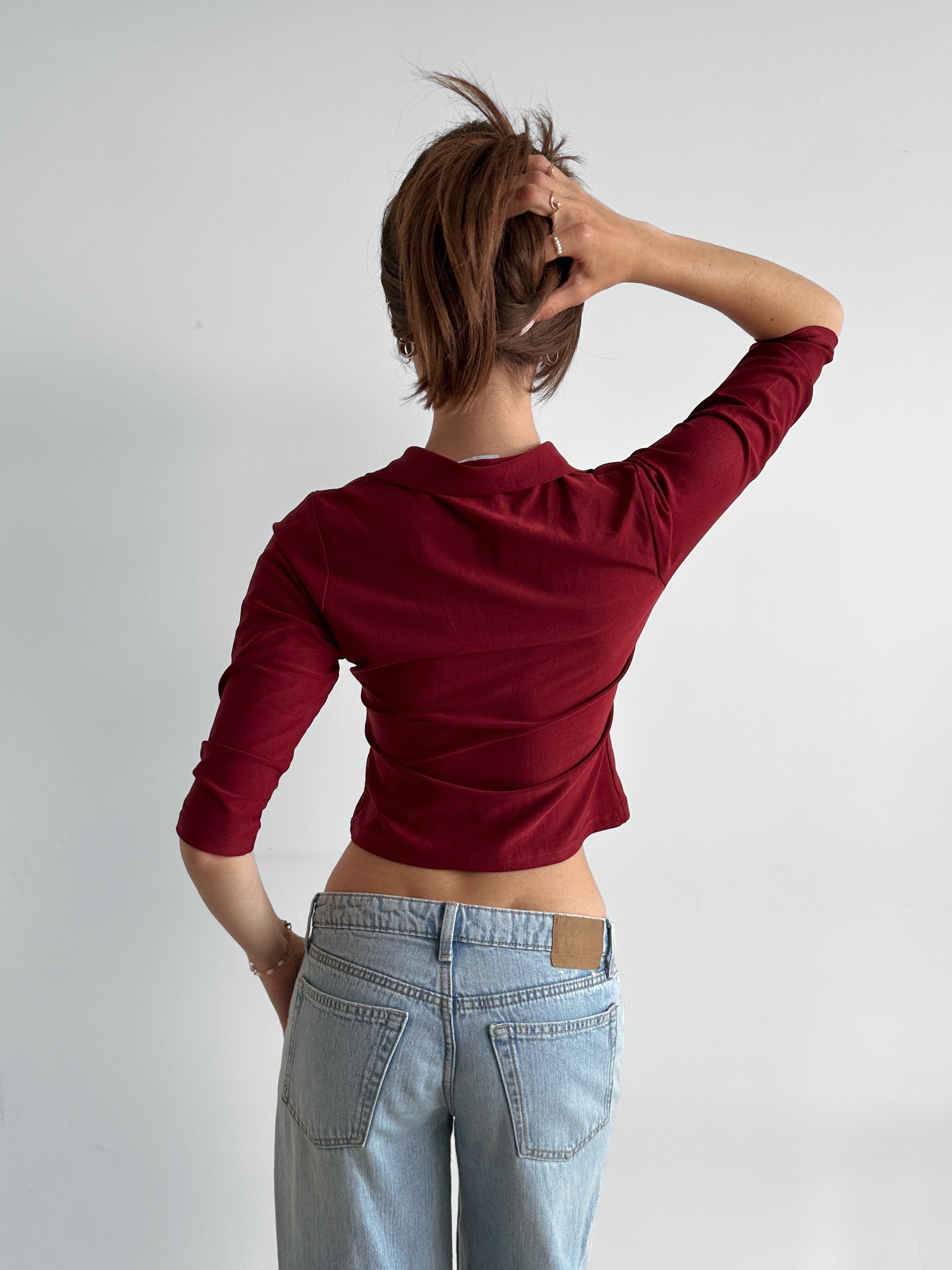 3/4 sleeve shirt / size s